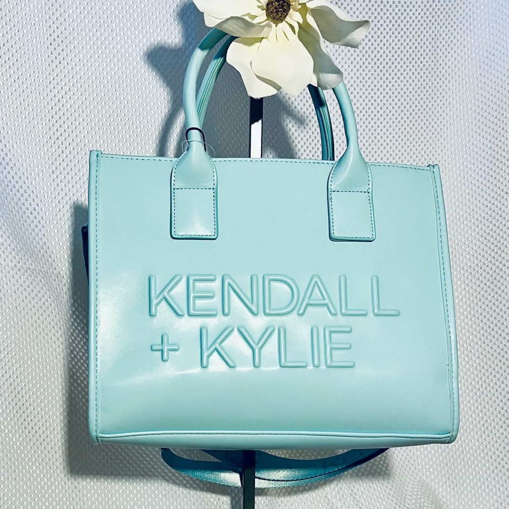 Kendall & Kylie Light Blue Structured Tote Bag